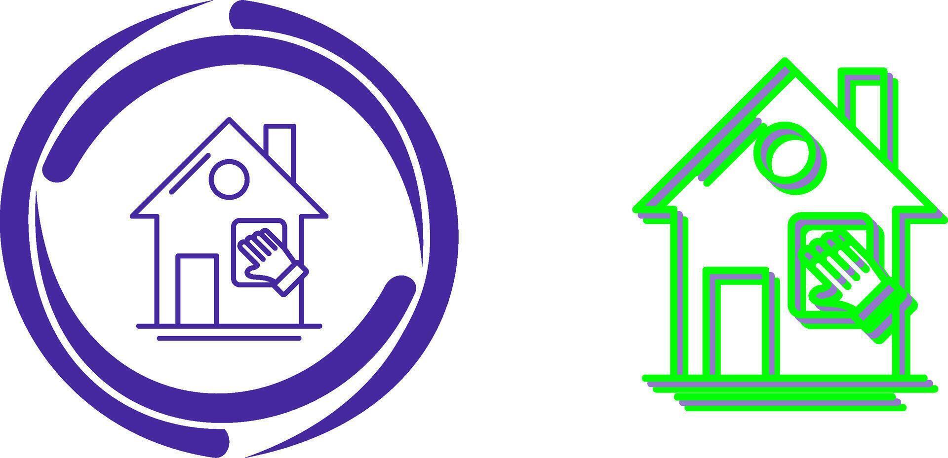 House Cleaning Icon Design vector