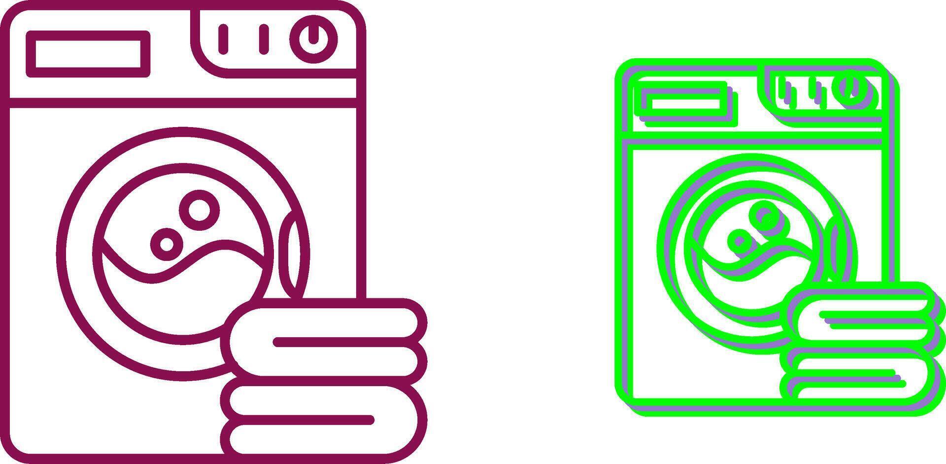 Washing Machine Icon Design vector