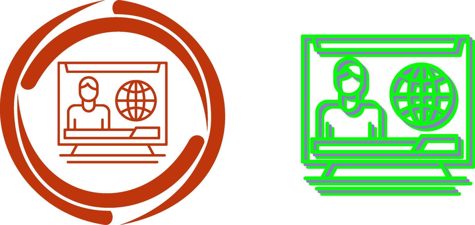 T News Icon Design vector
