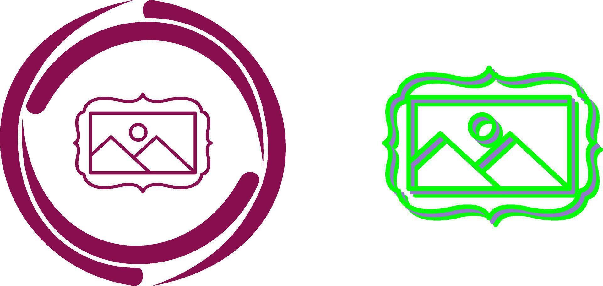 Frame Icon Design vector