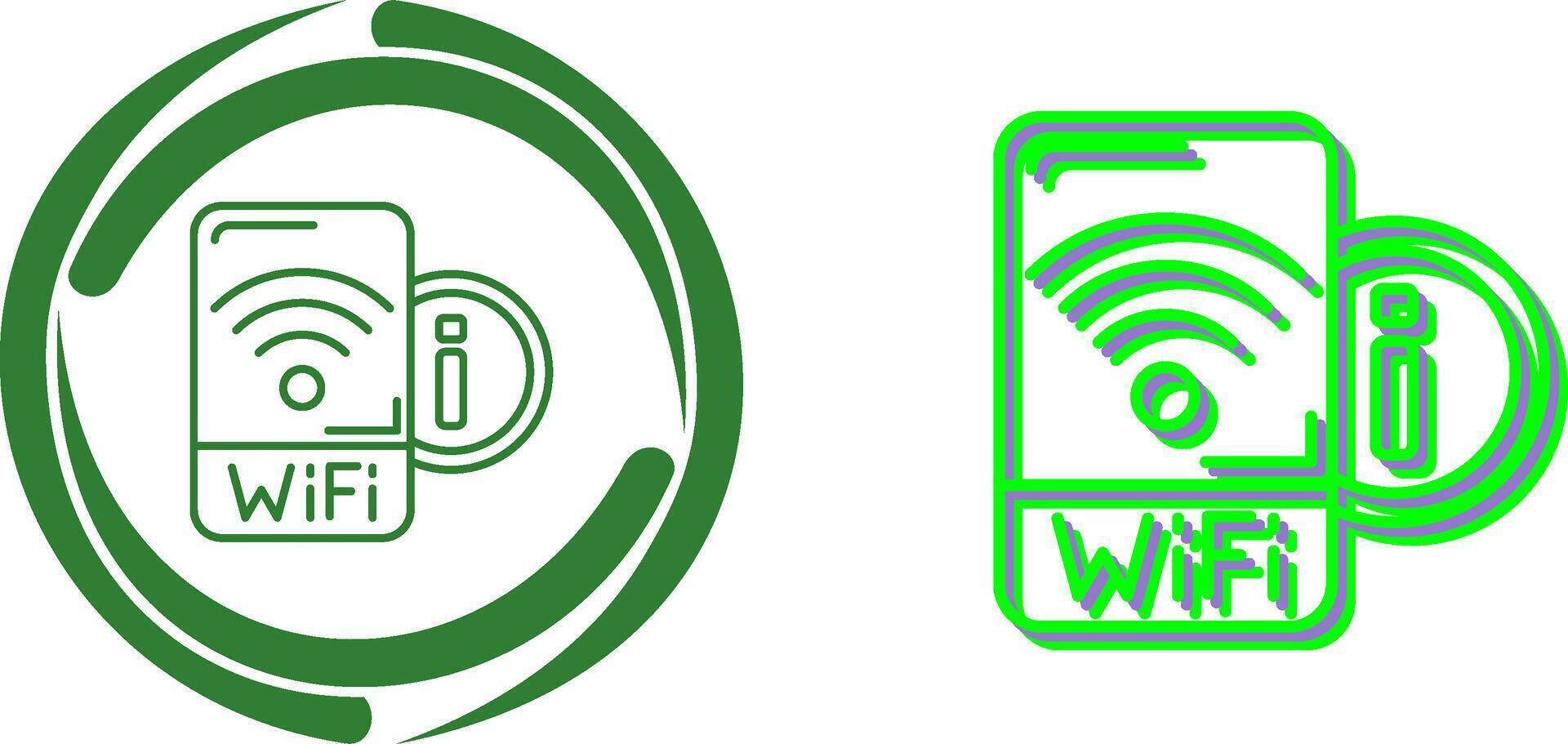 Wifi Signal Icon Design vector