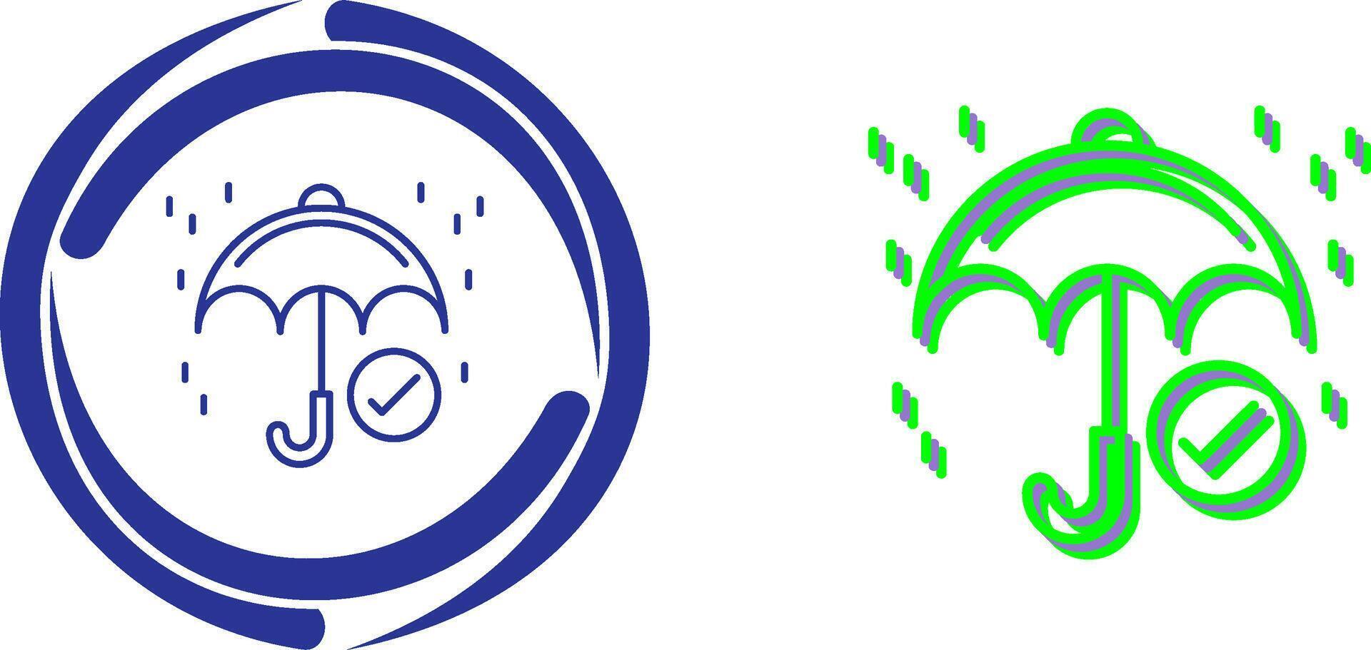 Keep Dry Icon Design vector