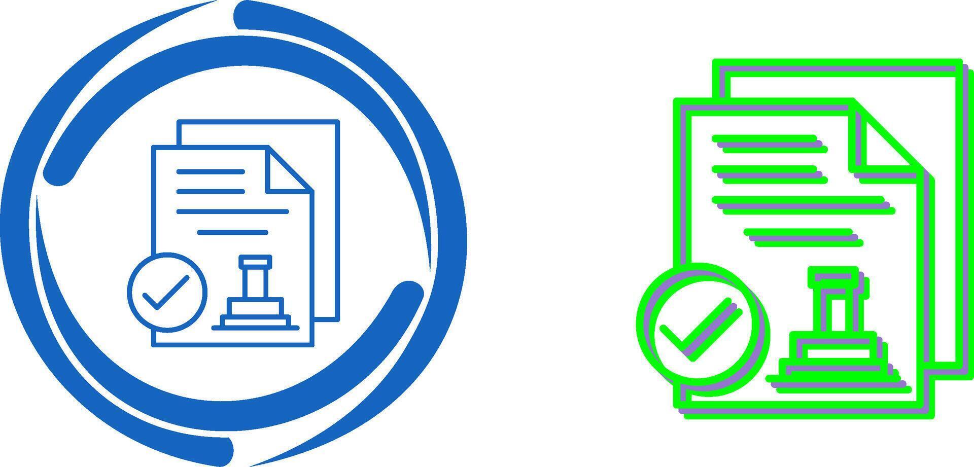 Approved Icon Design vector