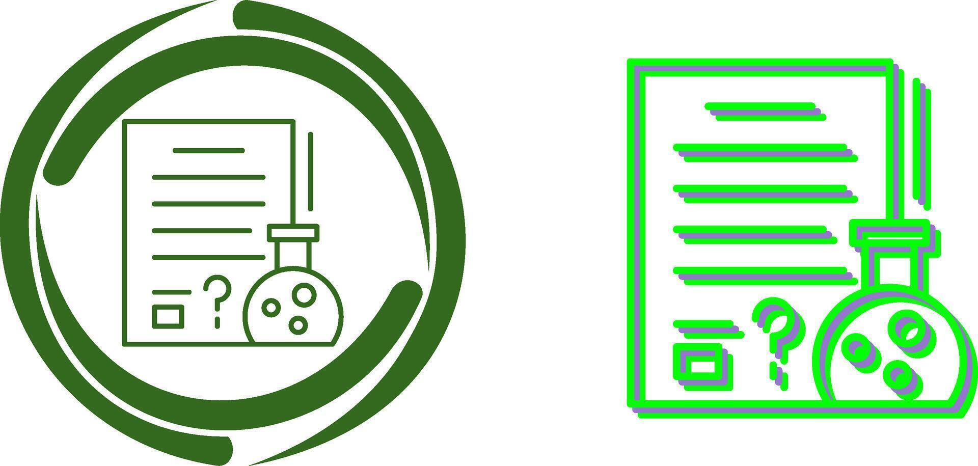 Hypothsis Icon Design vector