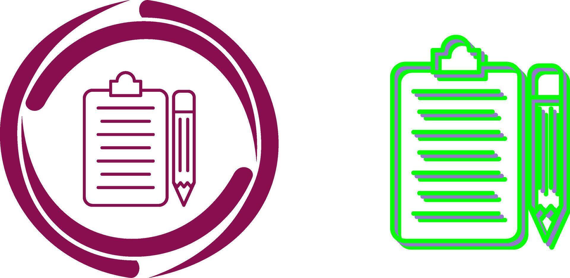 Clipboard Icon Design vector