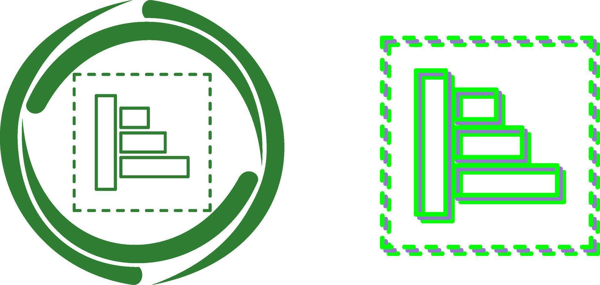 Object Alignment Icon Design vector