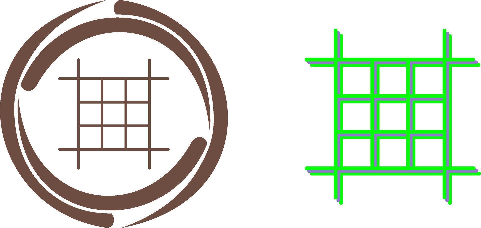 Square Layout Icon Design vector