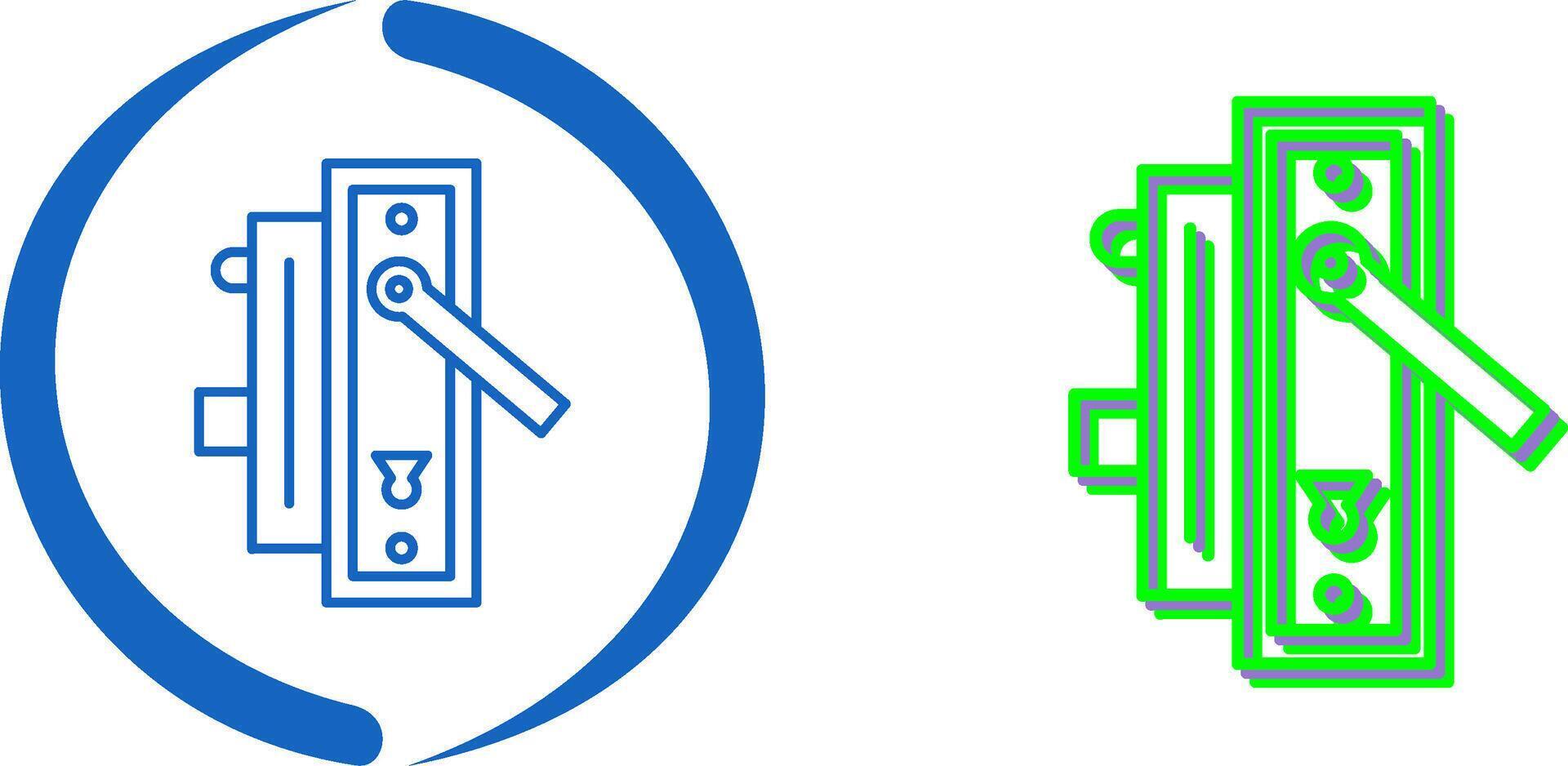 Door Handle Icon Design vector