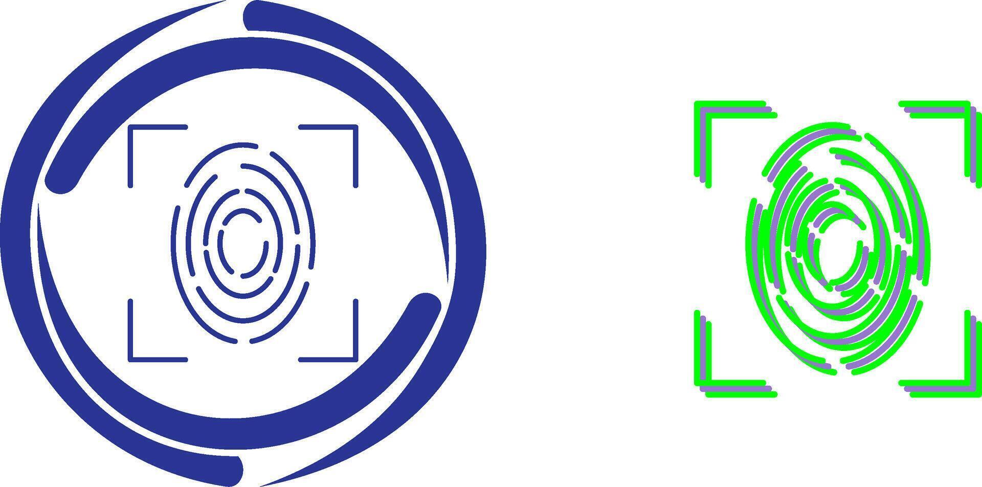 Fingerprint Icon Design vector