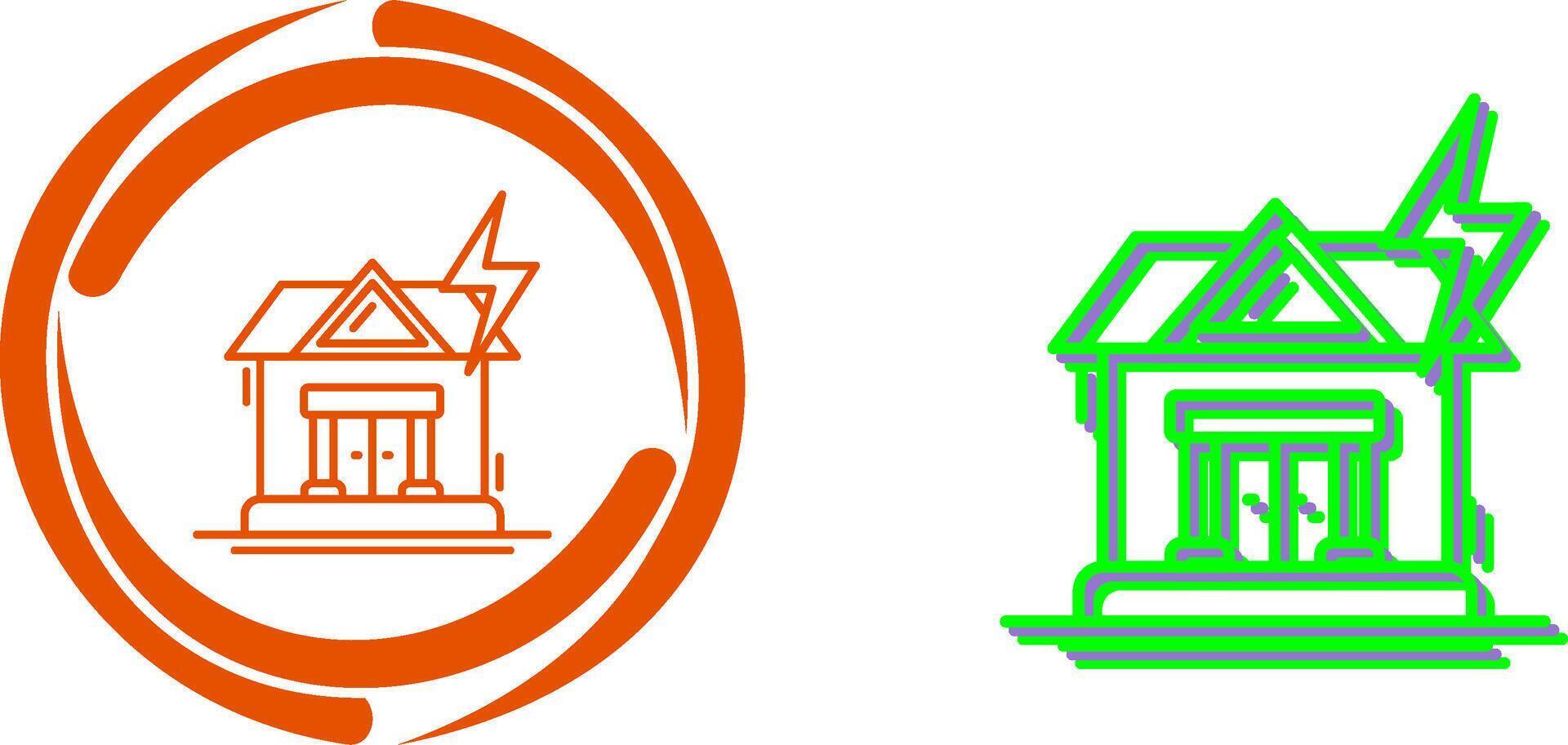 Natural Disaster Icon Design vector