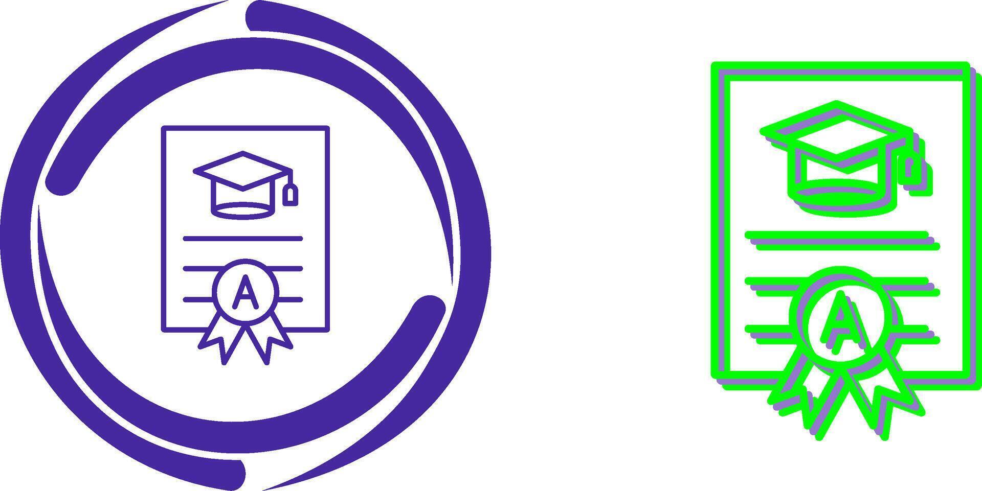 Report Card Icon Design vector