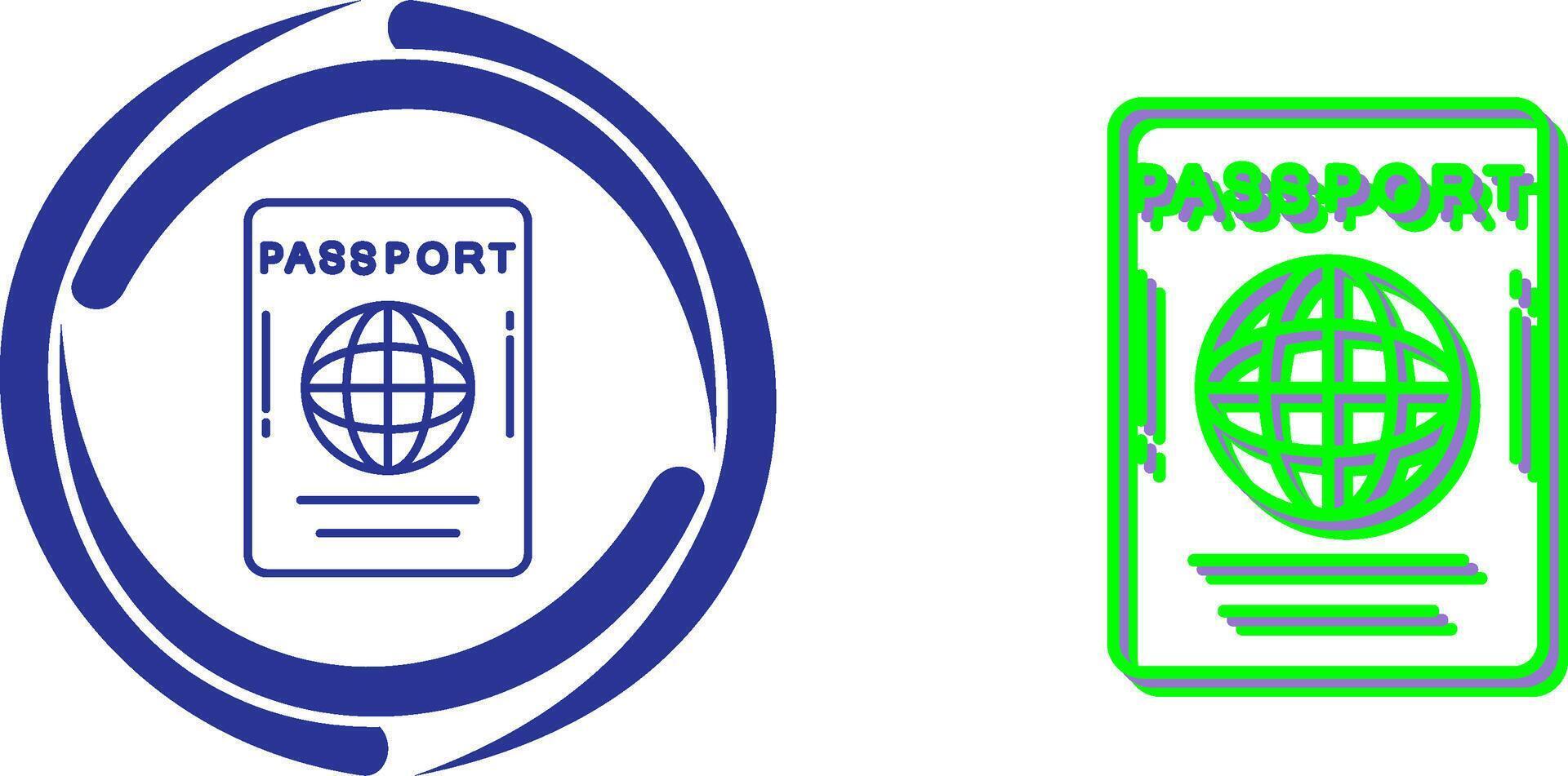 Passport Icon Design vector