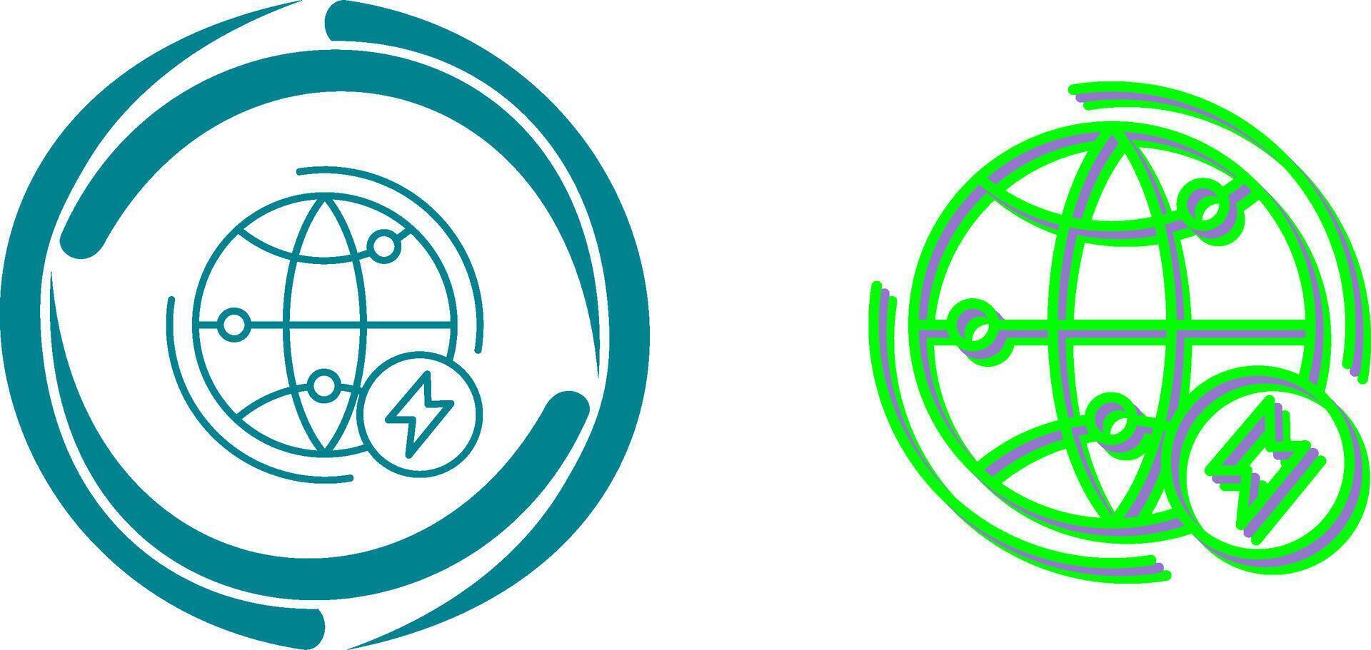 Globe Earth Icon Design vector