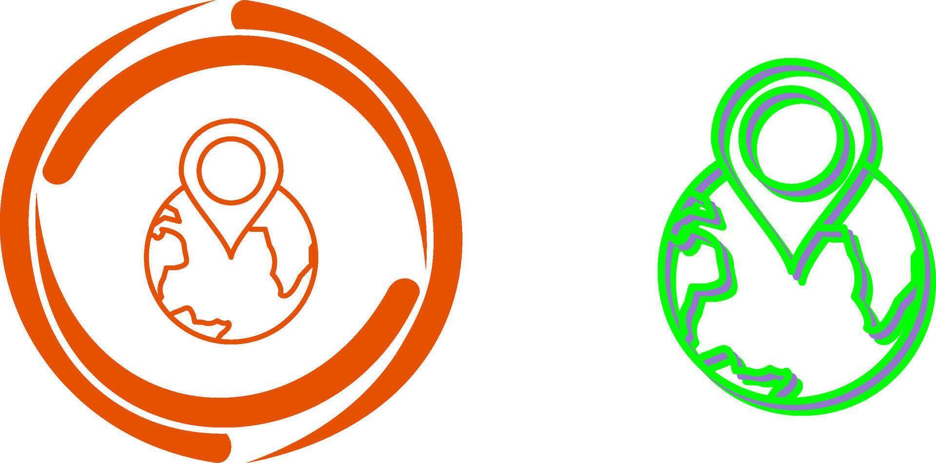 World tour Icon Design vector