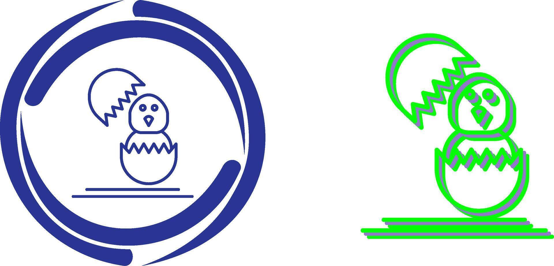 Chick Icon Design vector