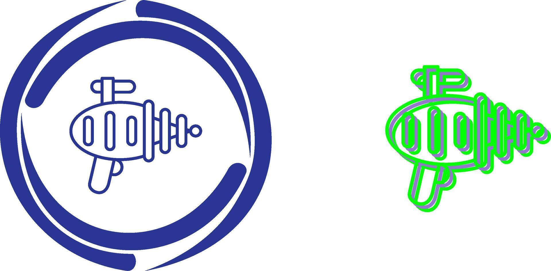 Laser Gun Icon Design vector