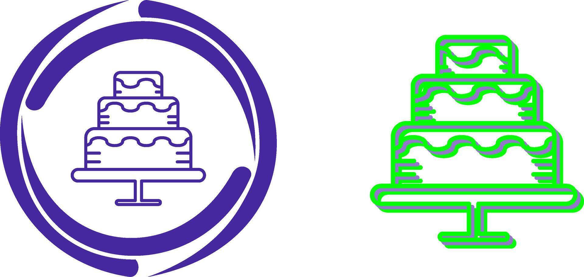 Cake Icon Design vector