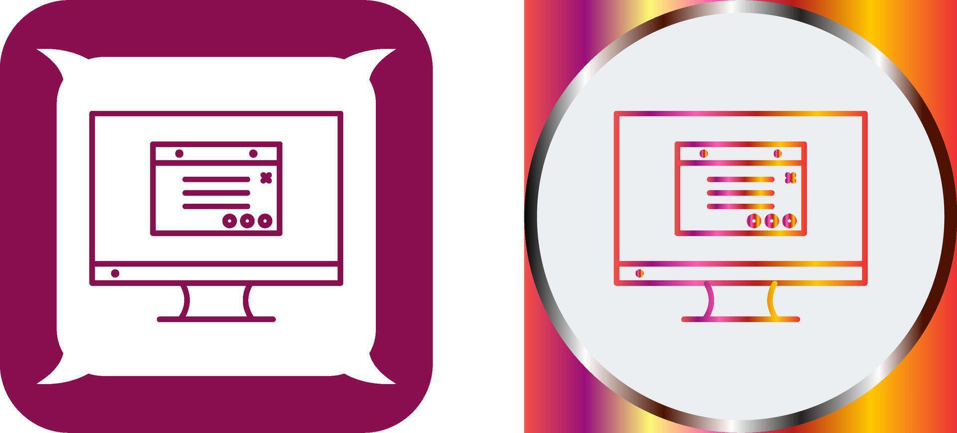 Unique Internet Ads Icon Design vector