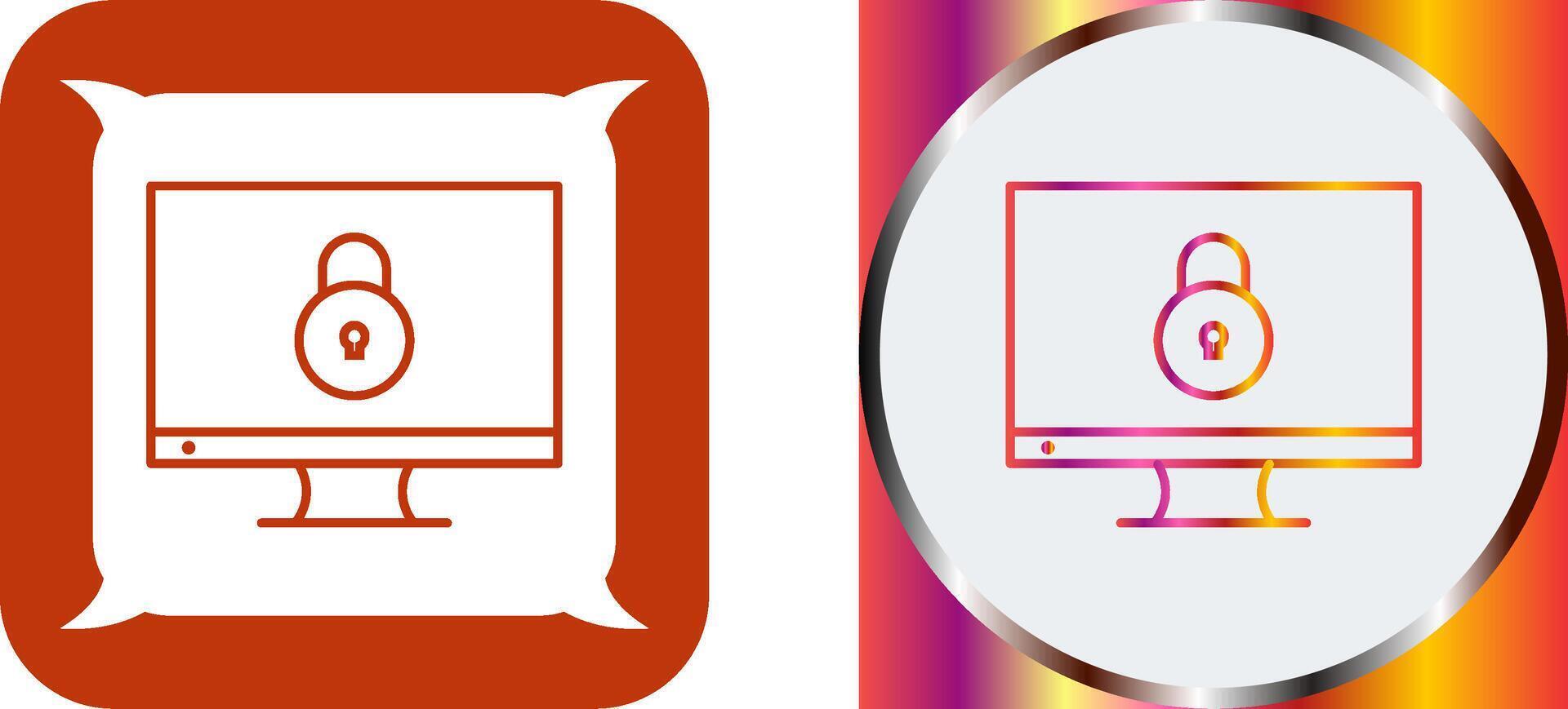 Unique Closed Access Icon Design vector