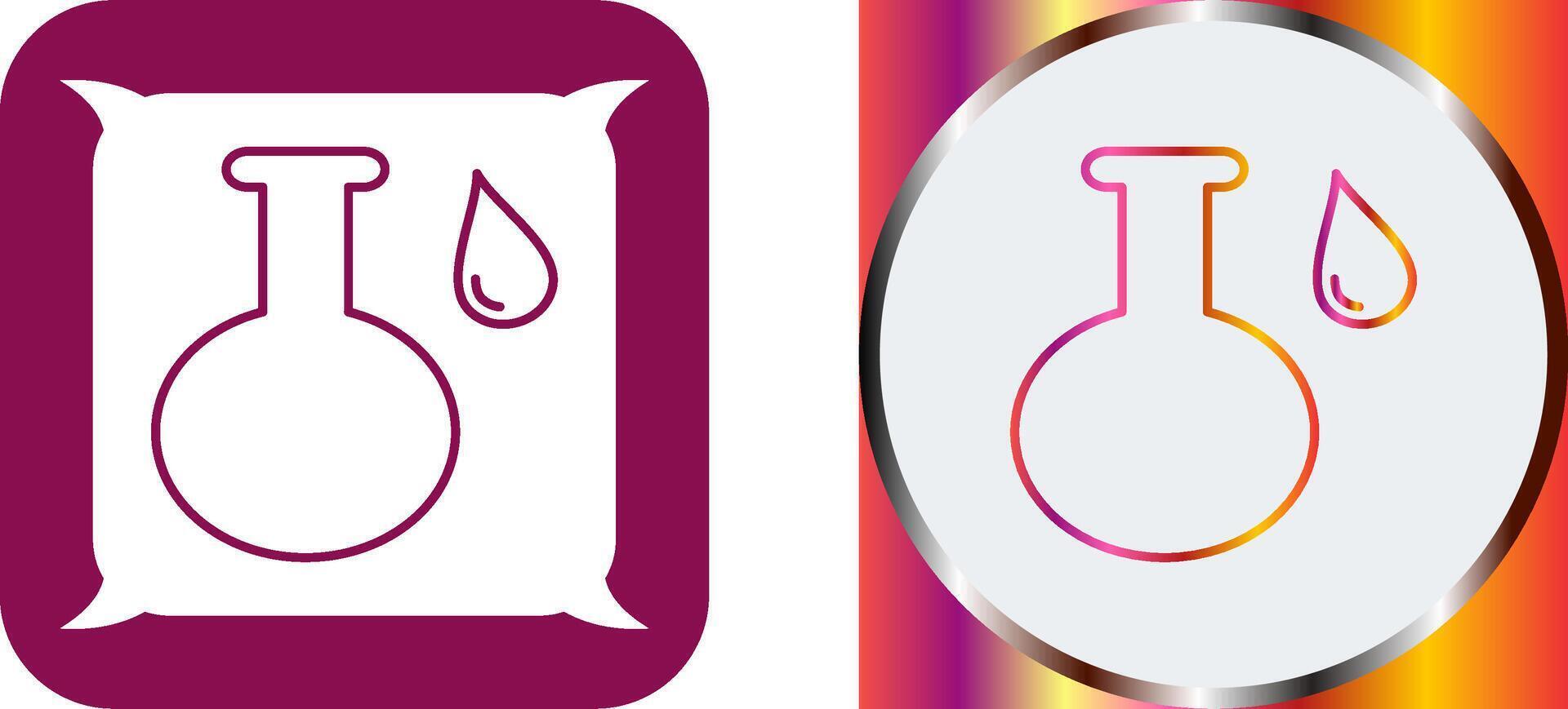 Acidic Liquid Icon Design vector