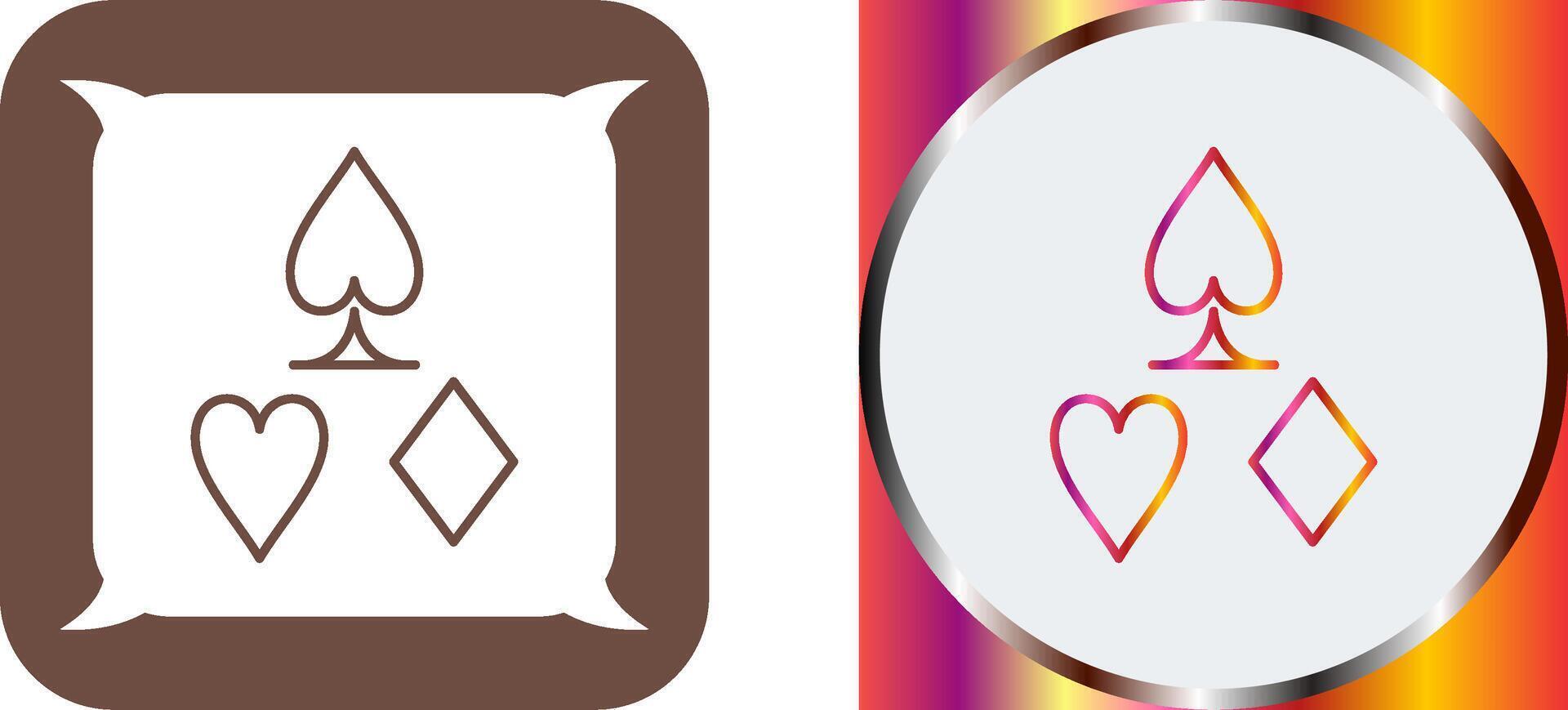 Card Suits Icon Design vector