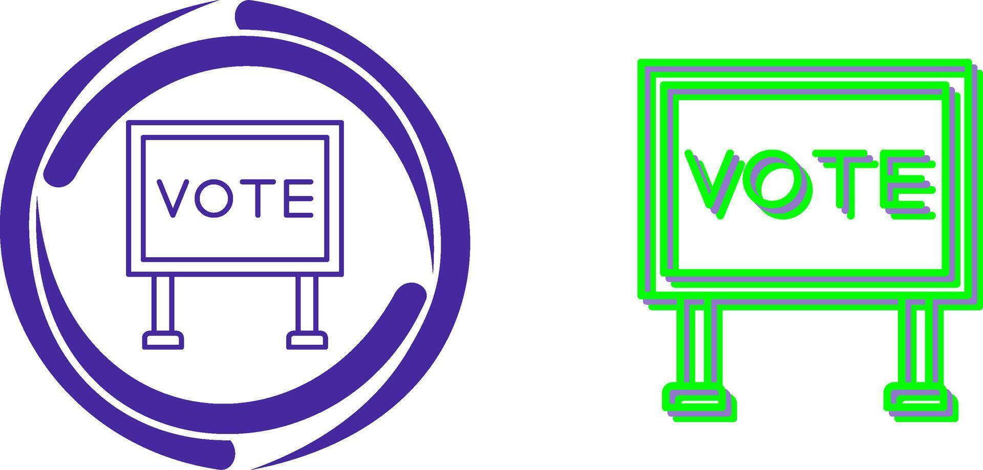 Billboard Icon Design vector