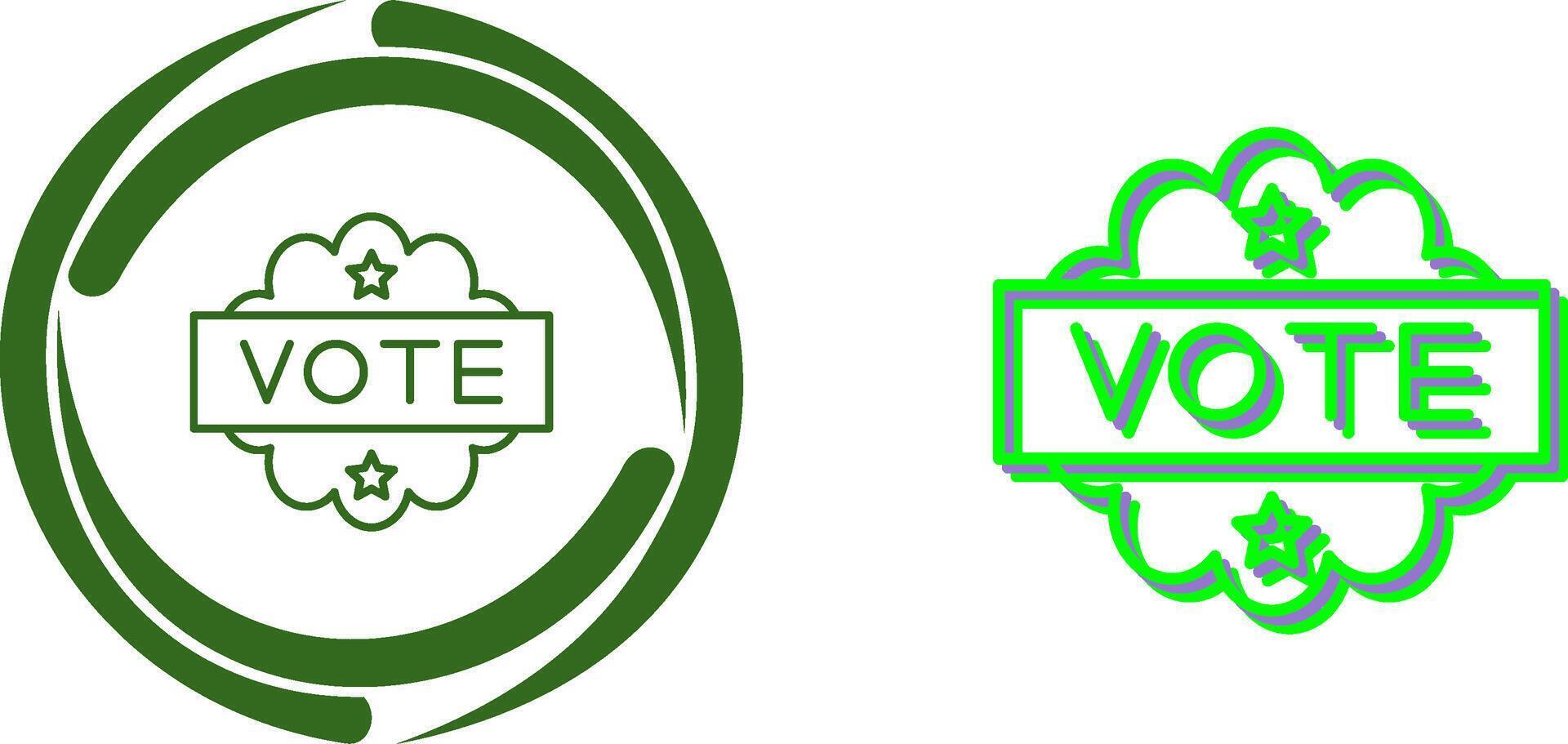 Vote Icon Design vector