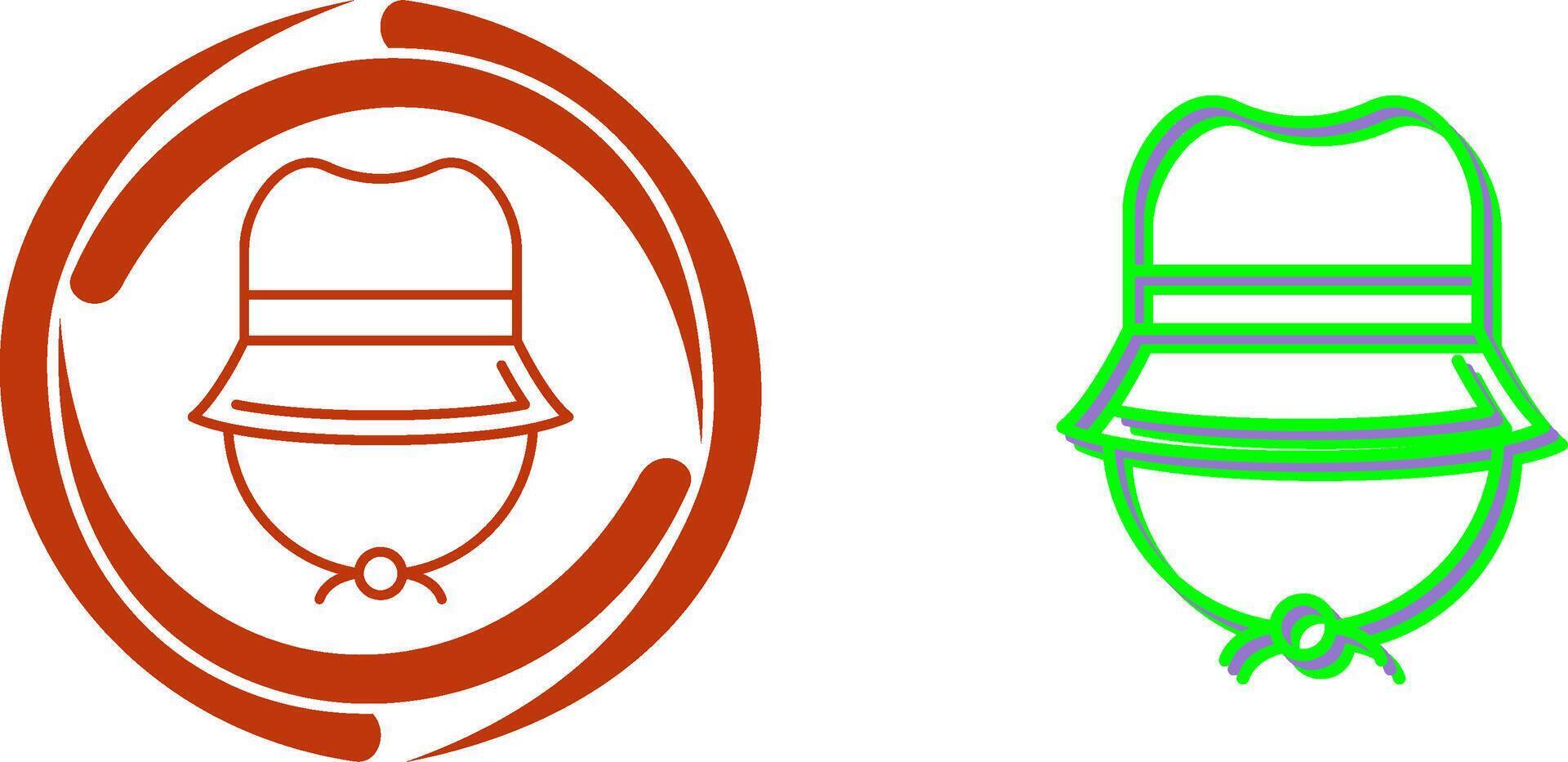 Camping Hat Icon Design vector