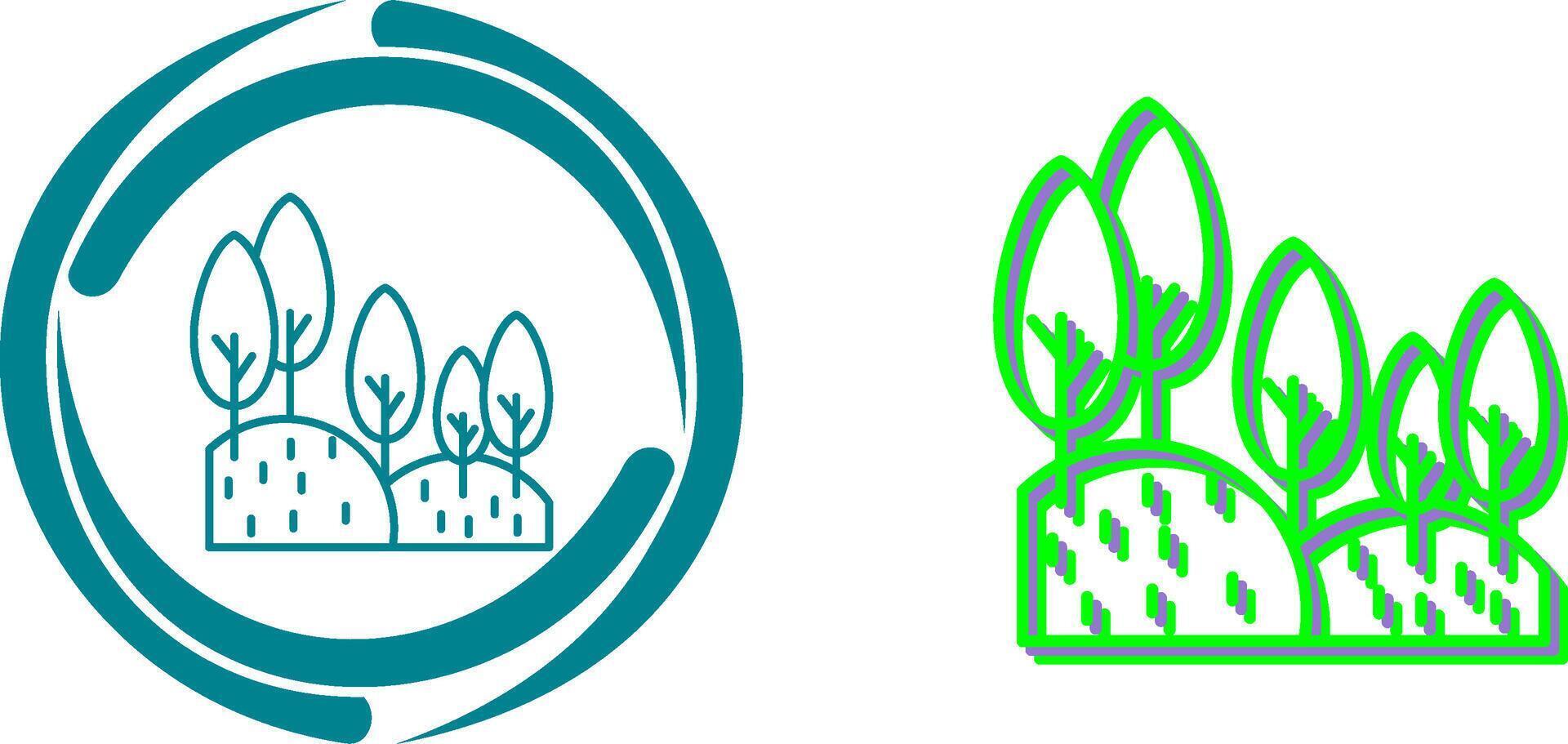Forest Icon Design vector