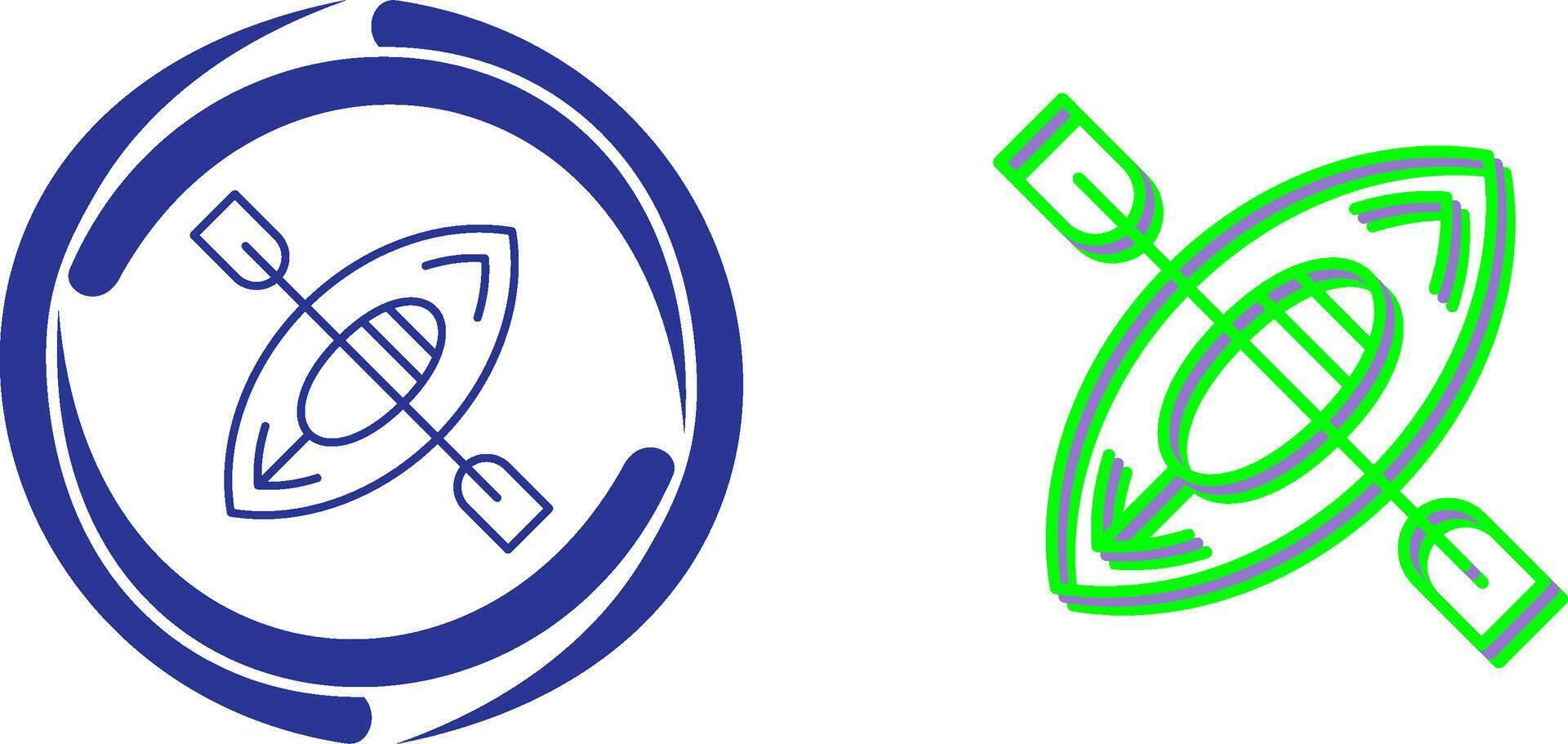 Kayak Icon Design vector