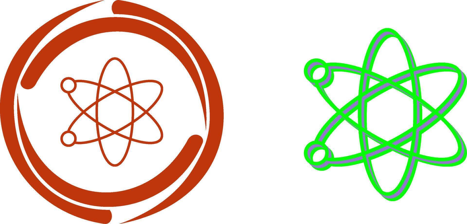 Atom Icon Design vector