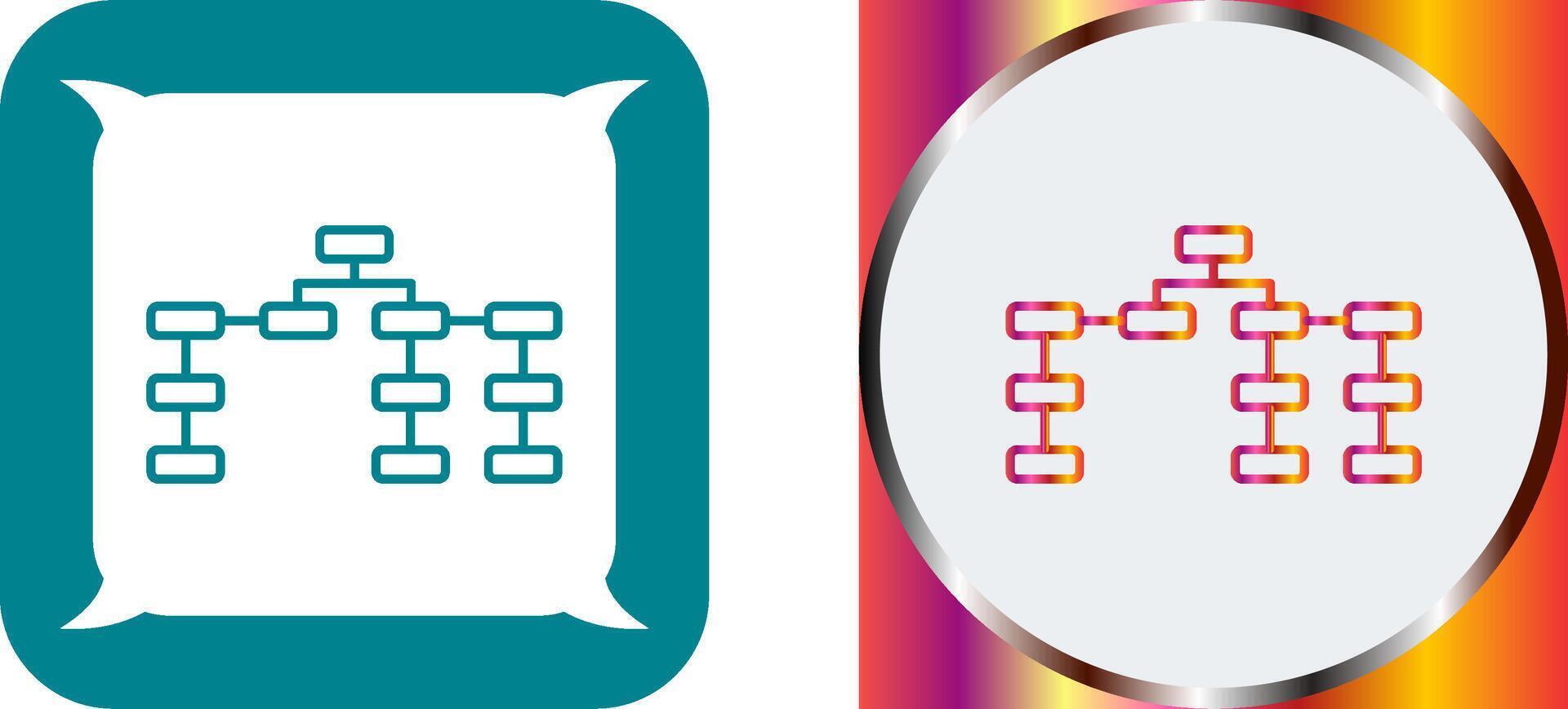 Unique Seo Structure Icon Design vector