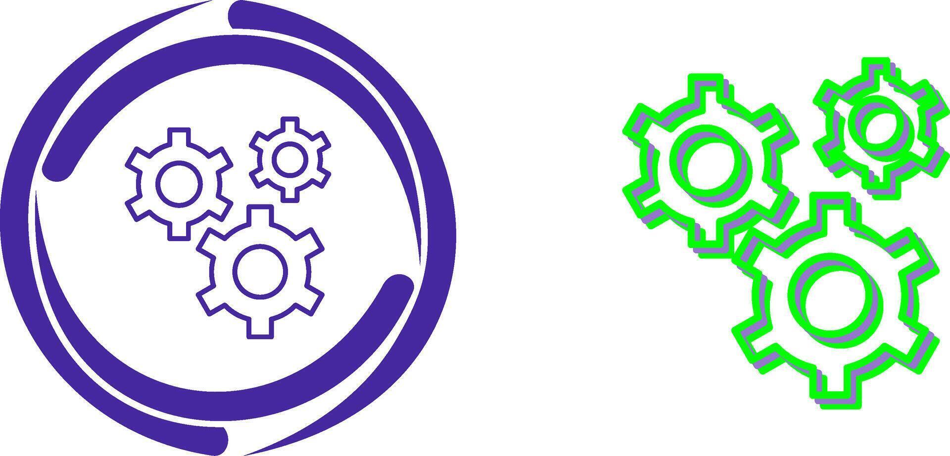 Gears Icon Design vector