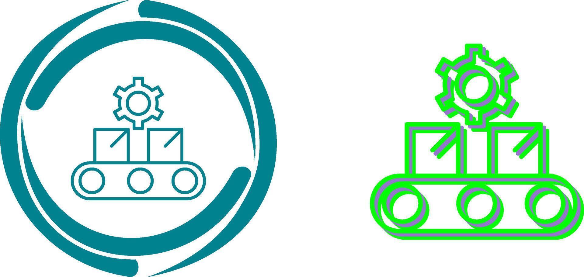 Conveyor Belt Icon Design vector