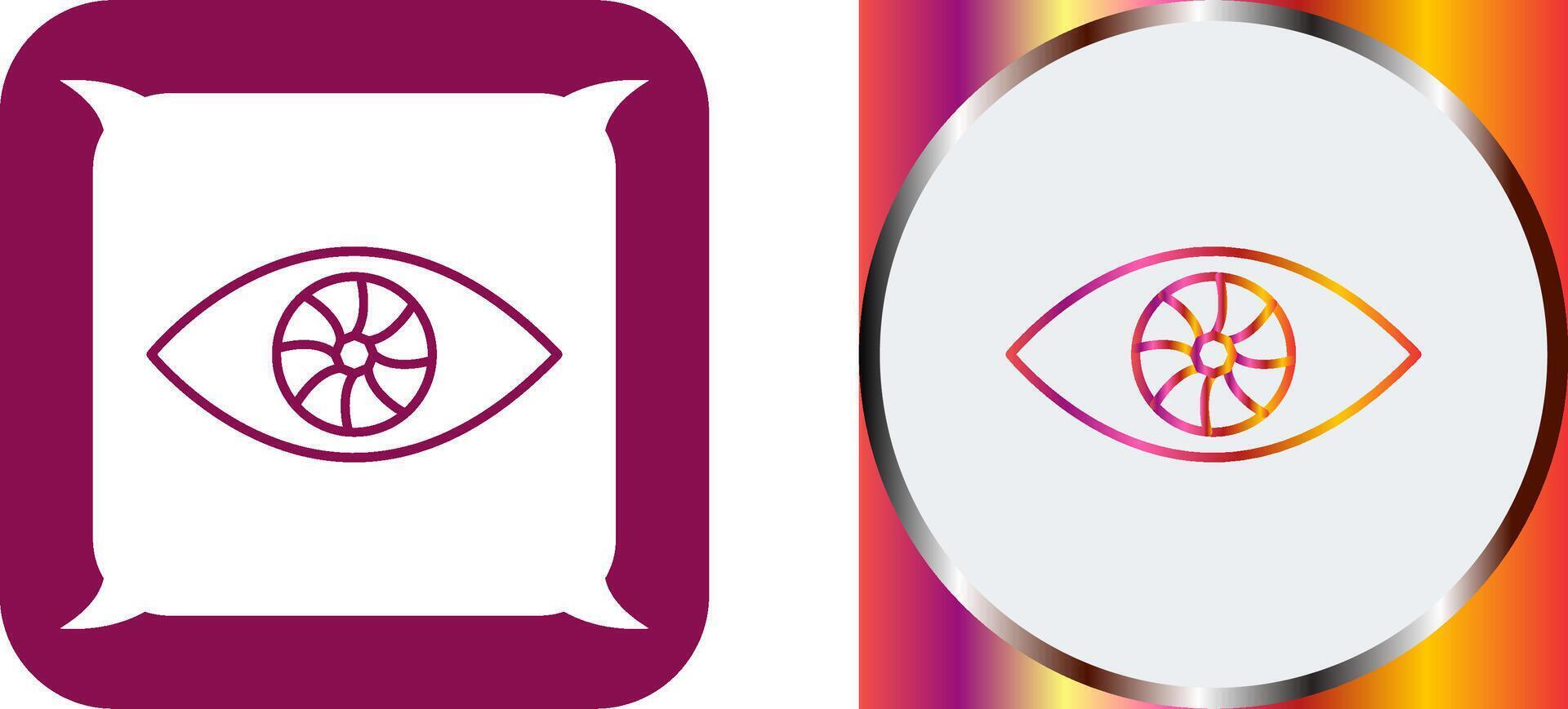 Unique Eye Icon Design vector