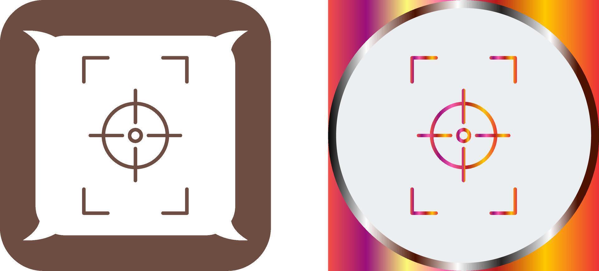 Unique Focus Vertical Icon Design vector