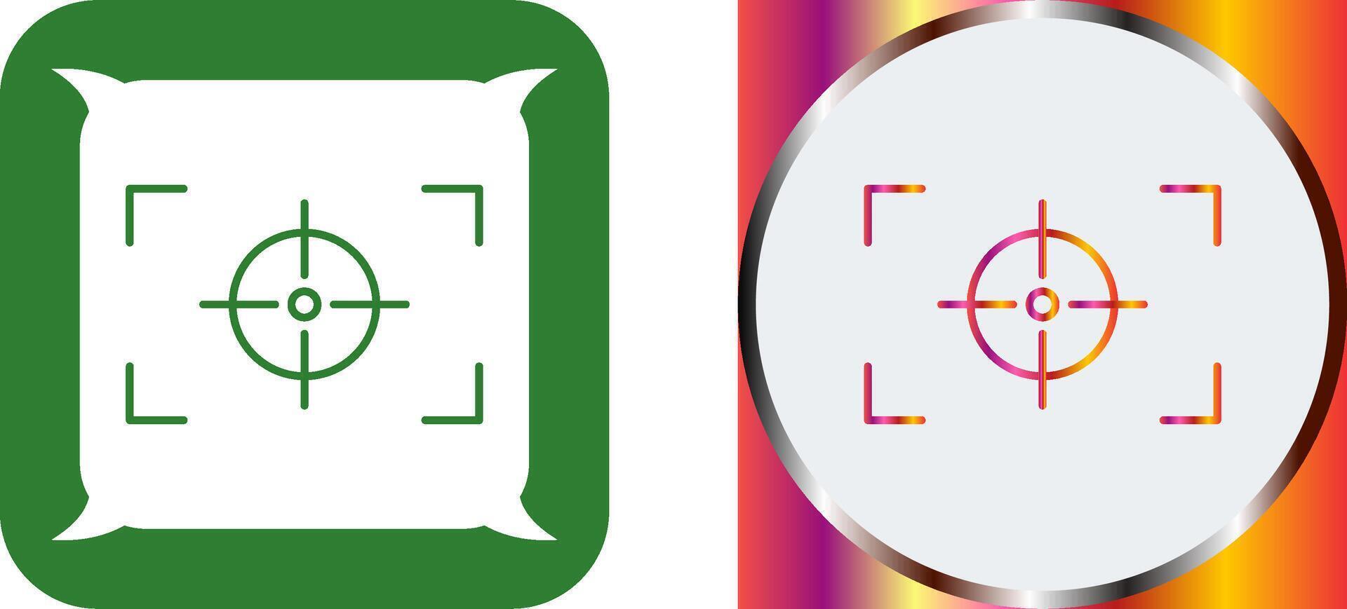 Unique Focus Horizontal Icon Design vector
