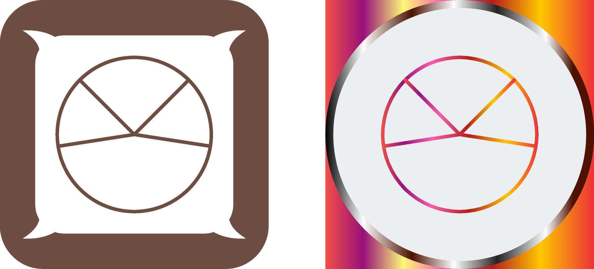 Pie Chart Analysis Icon Design vector