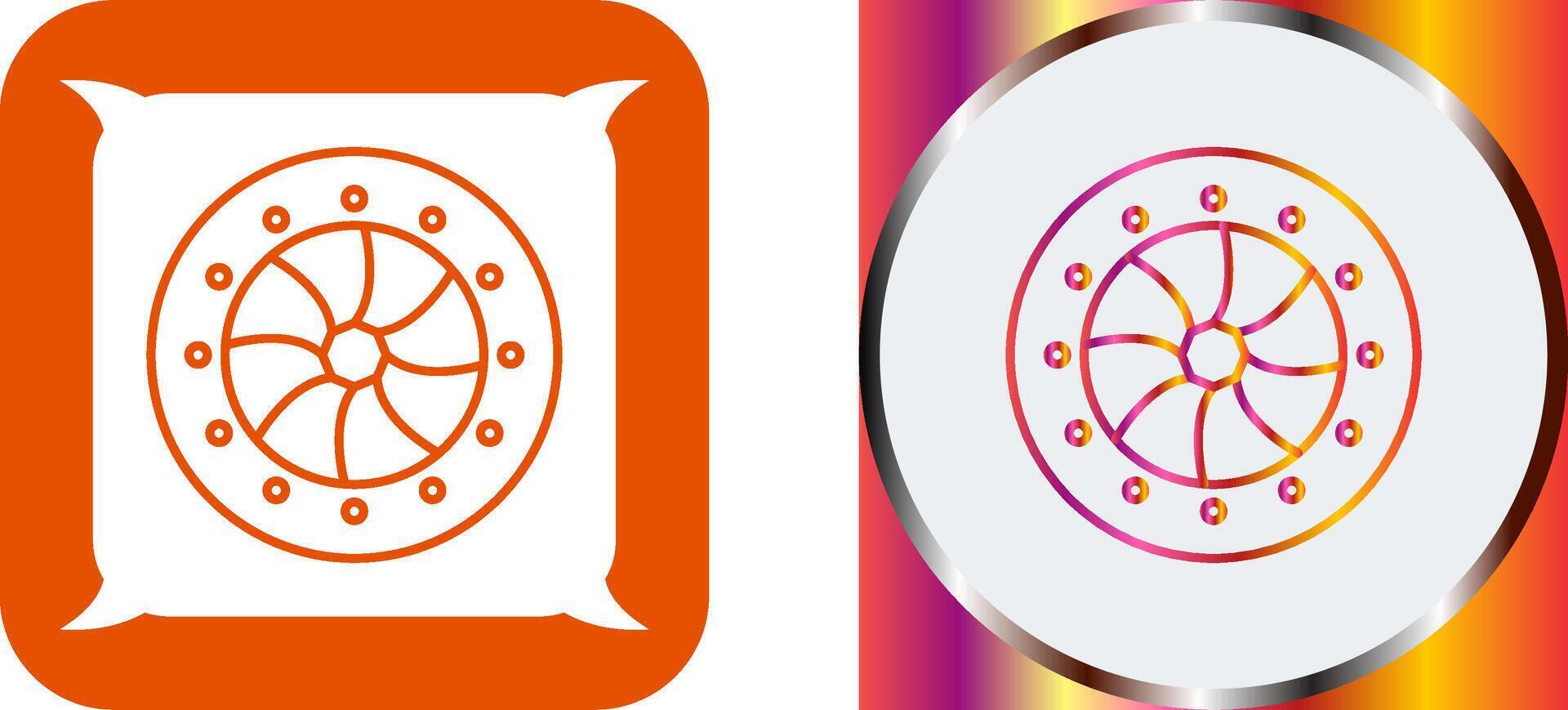 Unique Optical Diaphram Icon Design vector