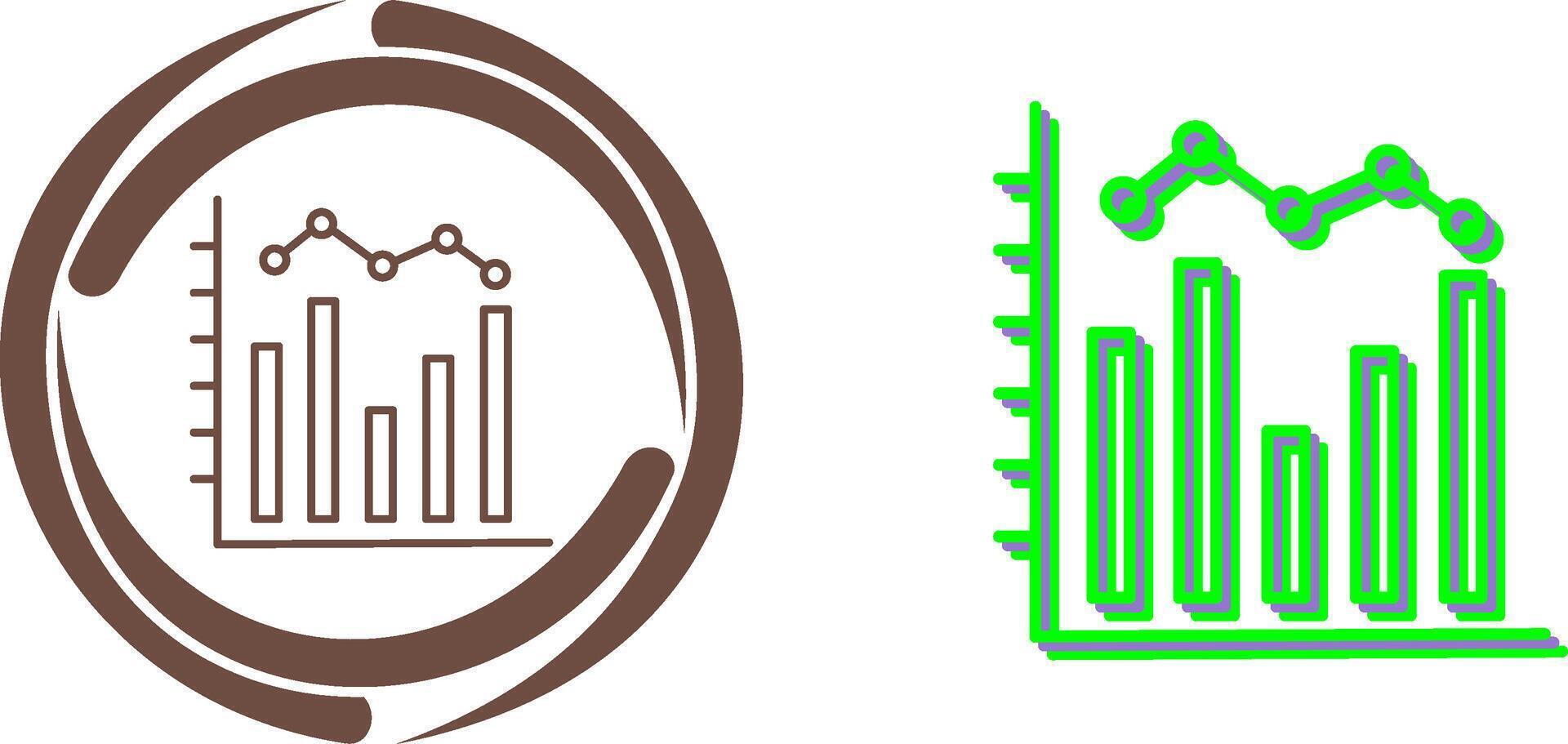 Histogram Icon Design vector