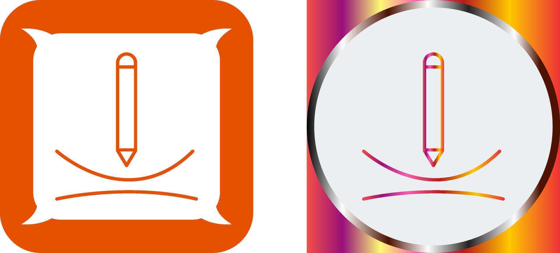Draw Curve Icon Design vector