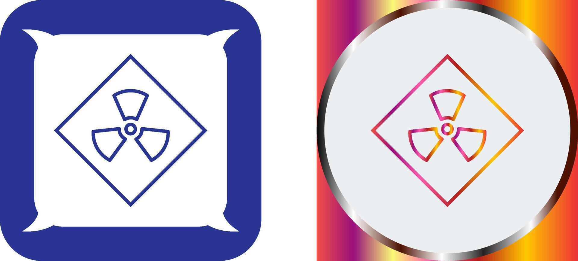 Radiation Icon Design vector