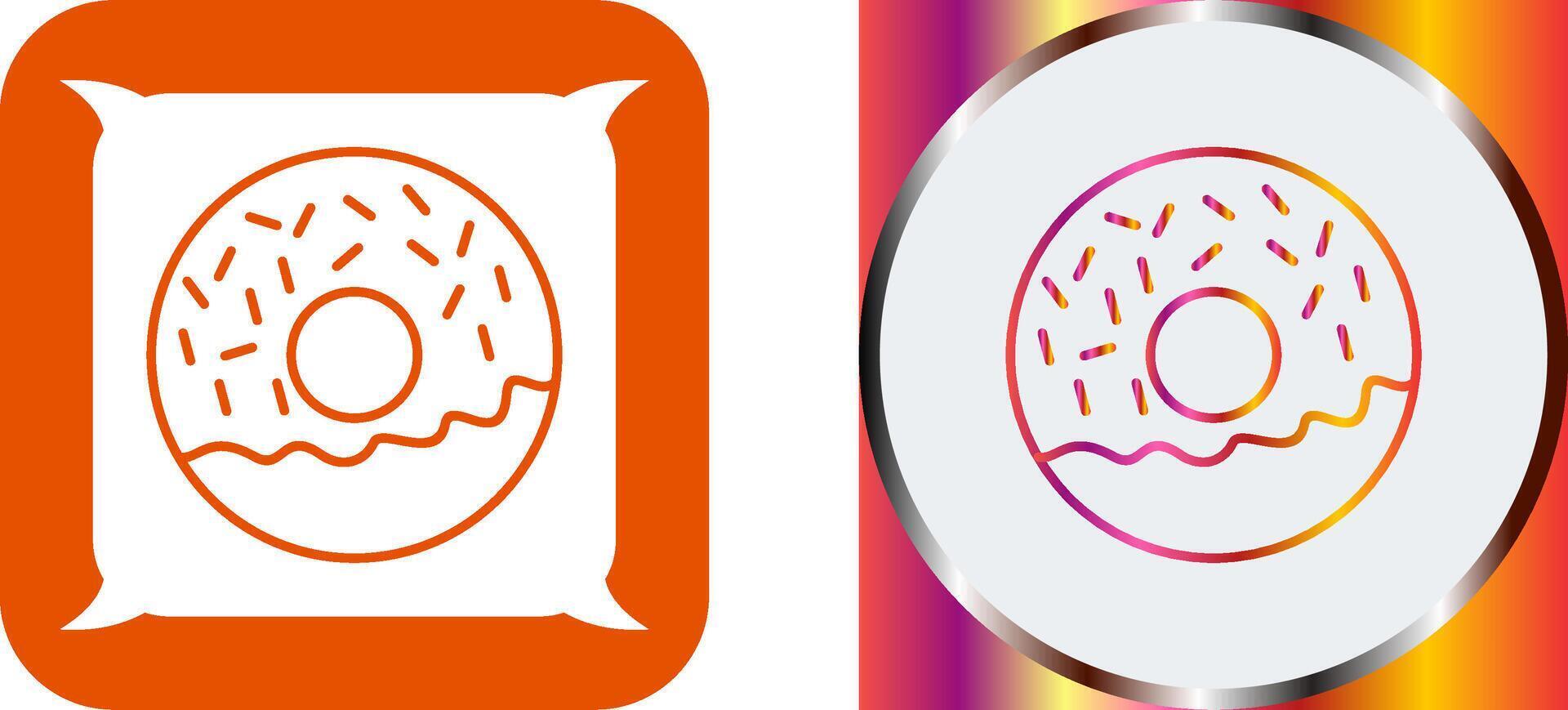 Doughnut Icon Design vector