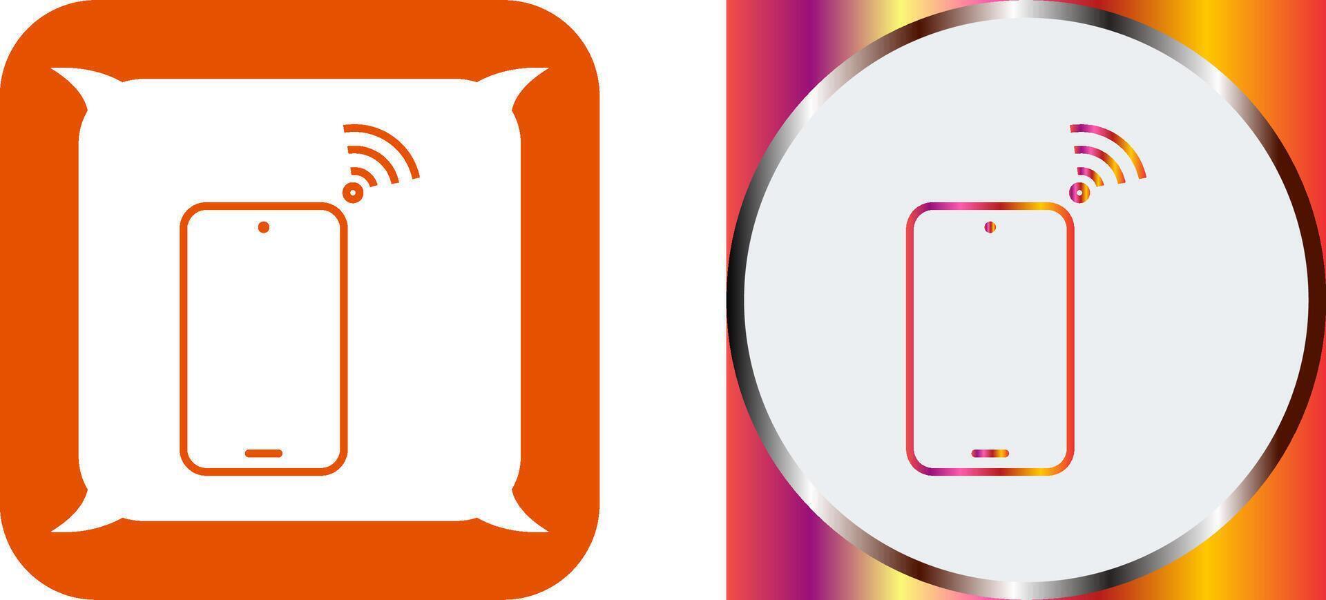 Unique Connected Device Icon Design vector