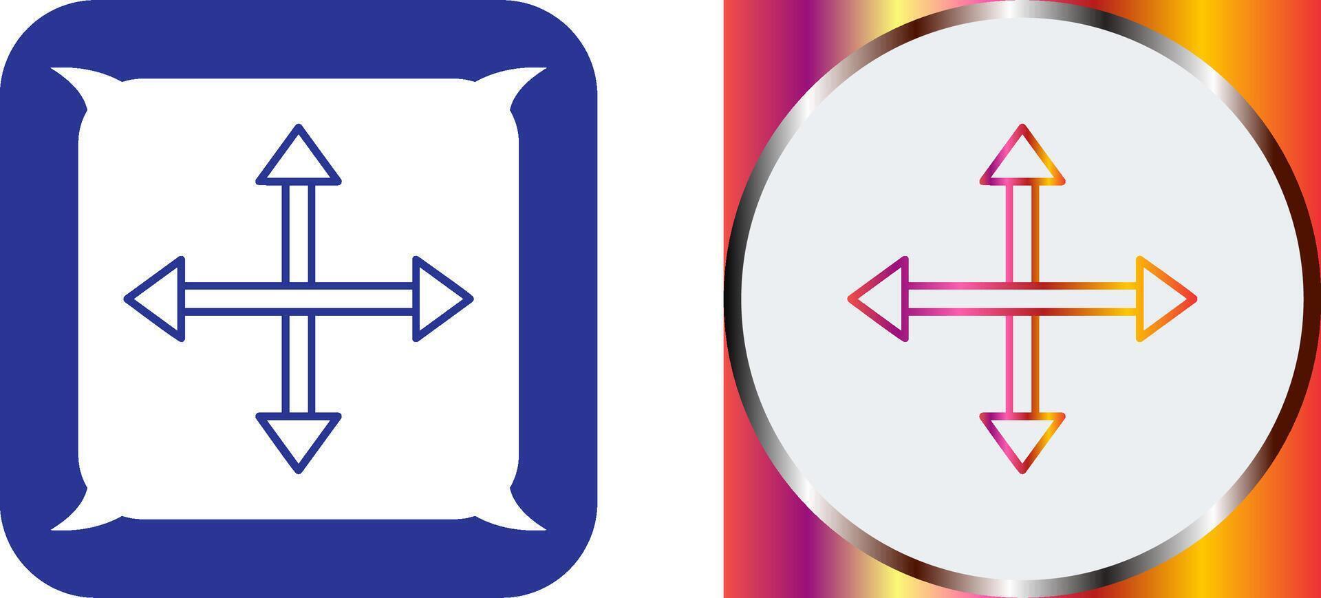 Unique Move Icon Design vector