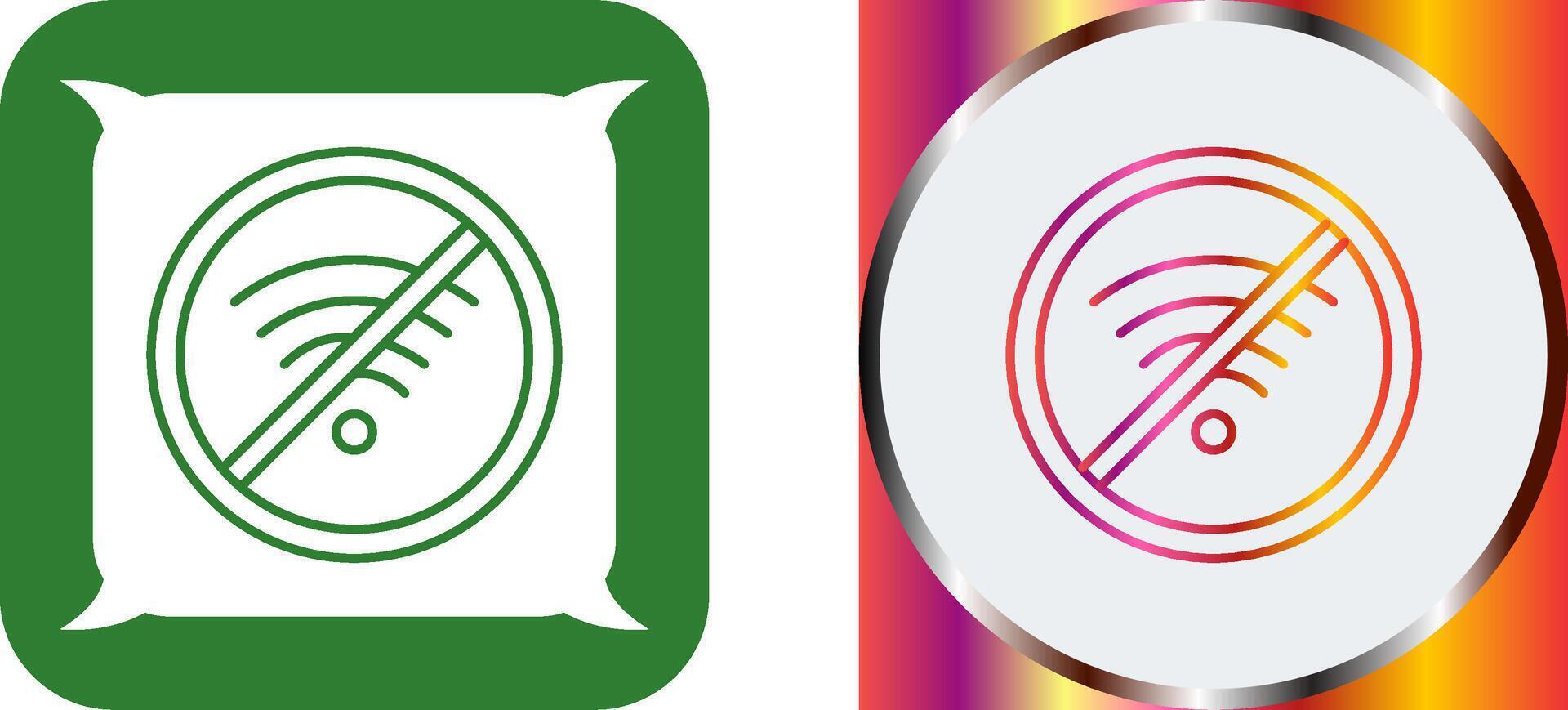 No Wifi Icon Design vector