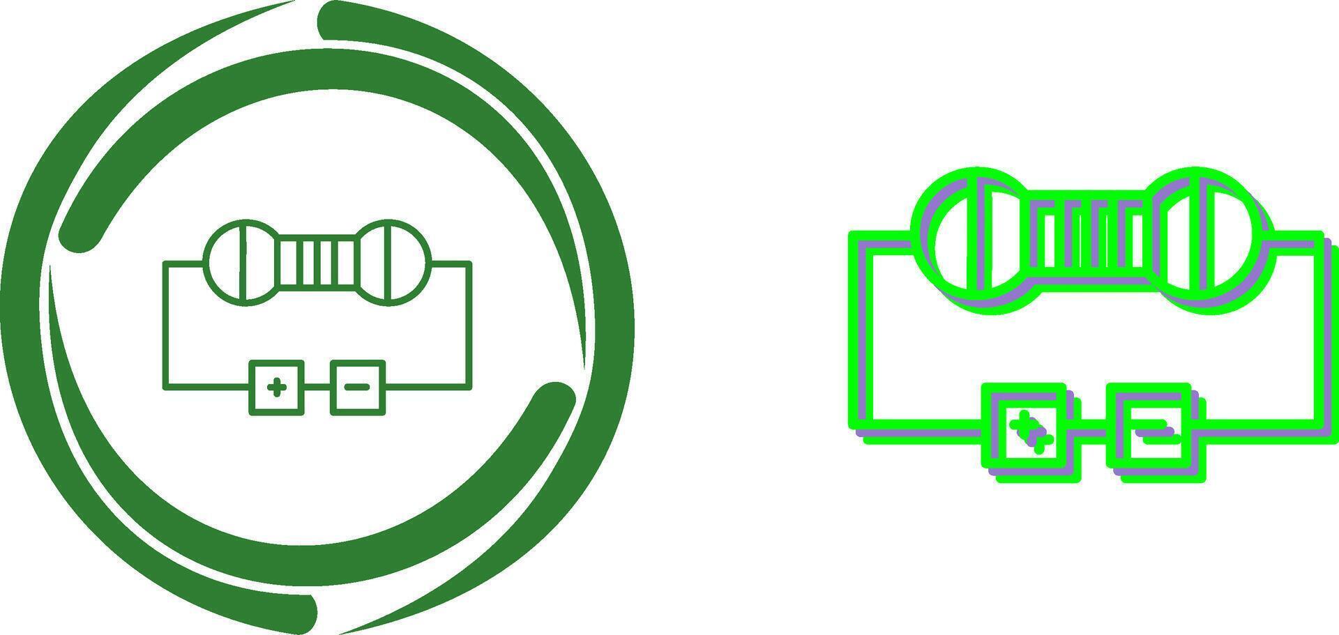 Resistor Icon Design vector