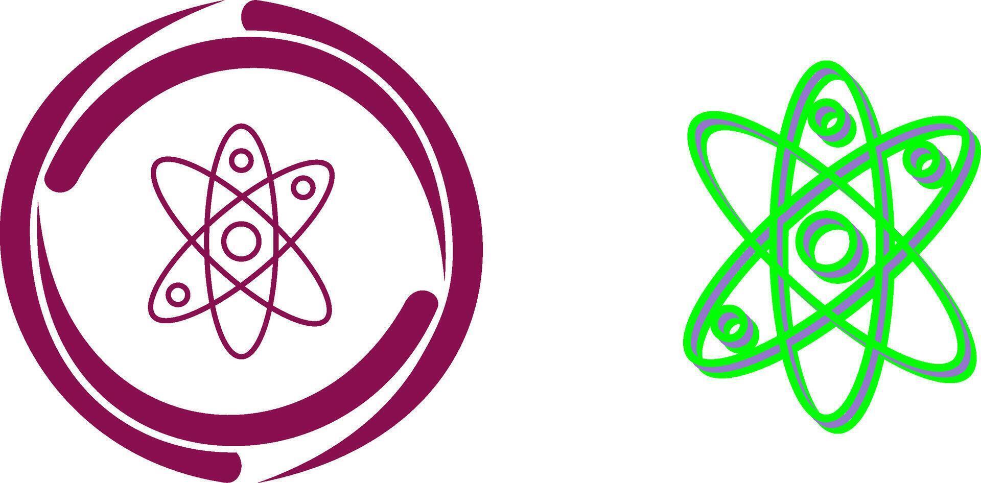 Atom Icon Design vector