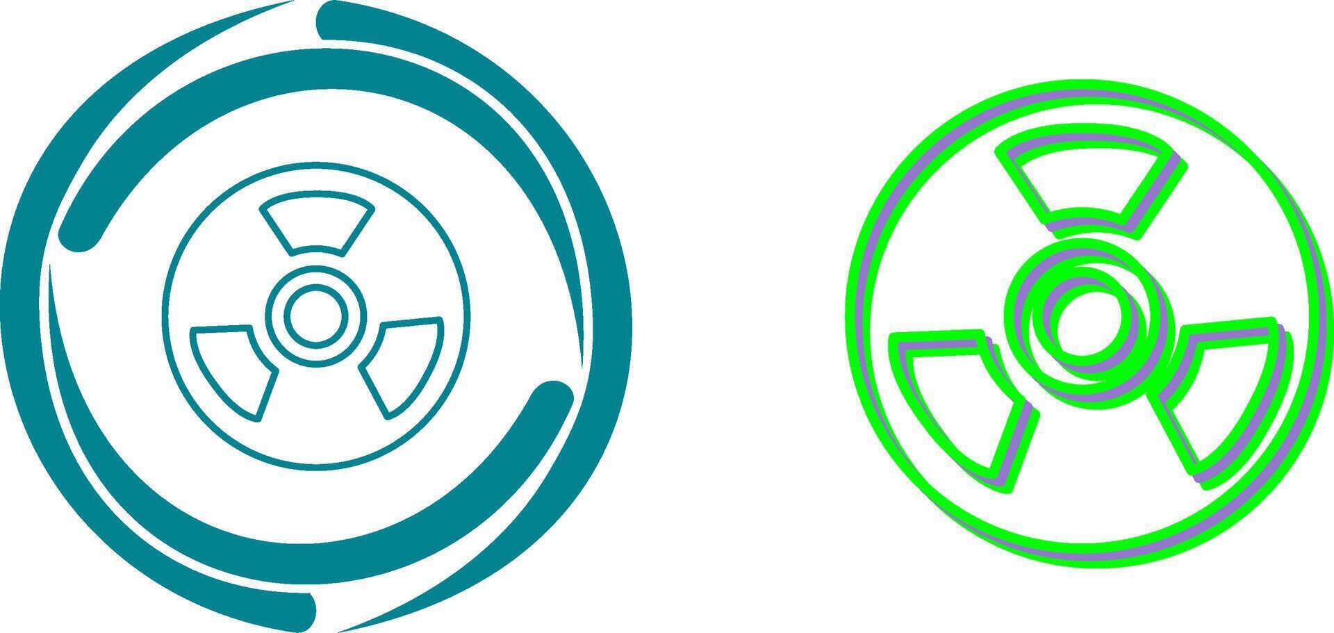 Nuclear Icon Design vector
