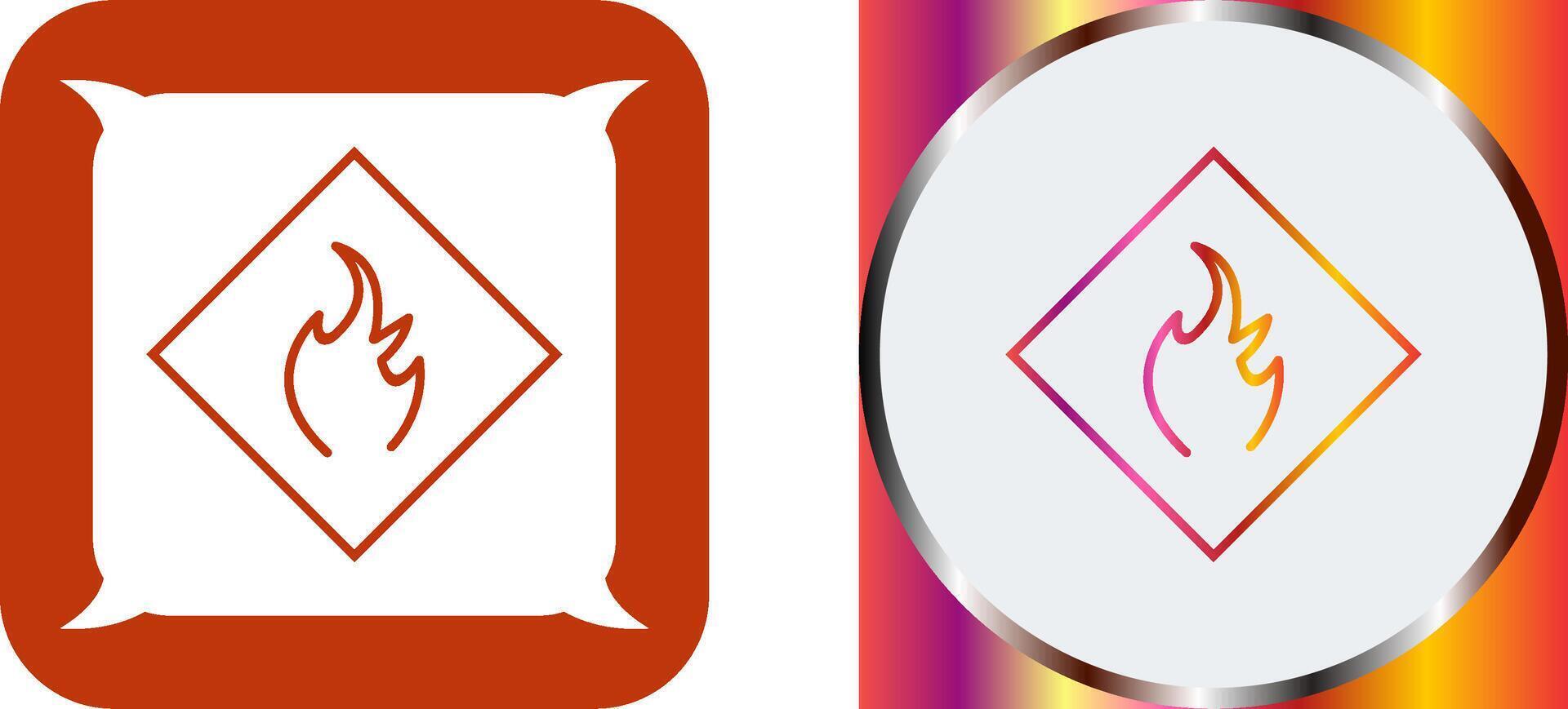 Danger of Flame Icon Design vector